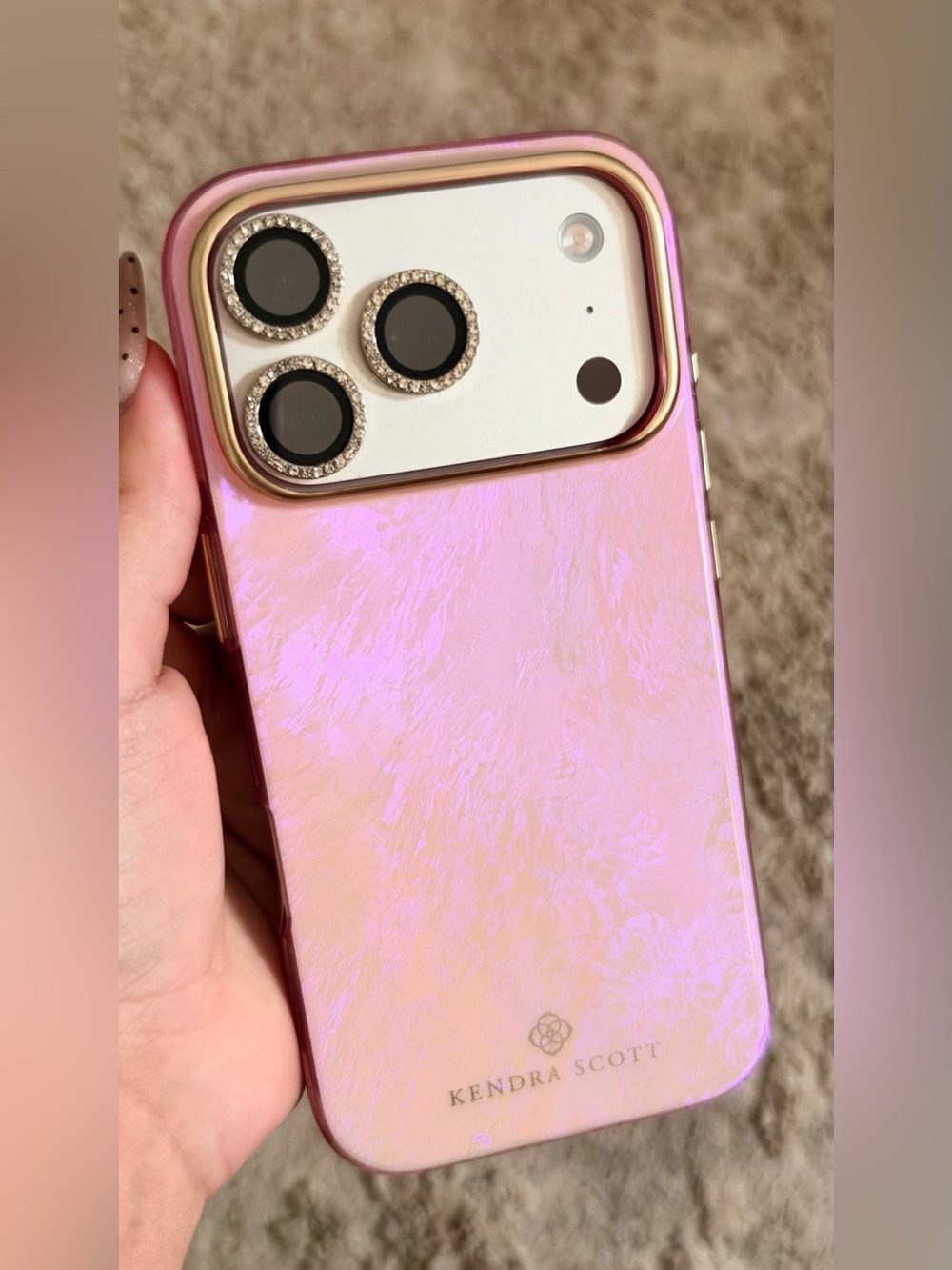 Kendra Scott Pink Iridescent IPhone 17 Pro Case - CASE ONLY